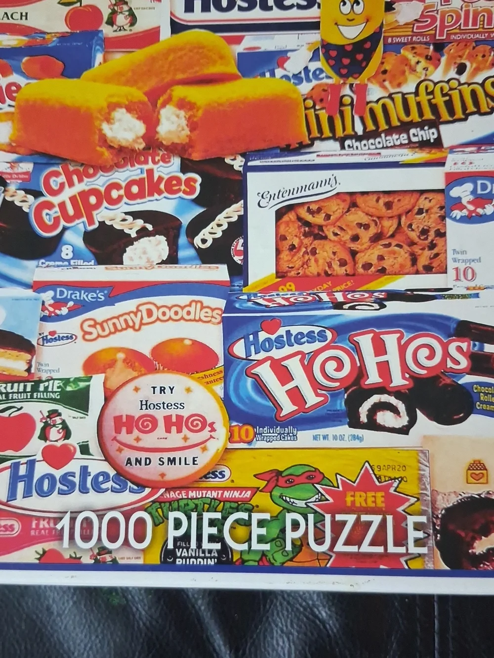 White Mountain Tasty Treats Kids Puzzle - Colorful Snack Collage 1000 PIECE PUZZ